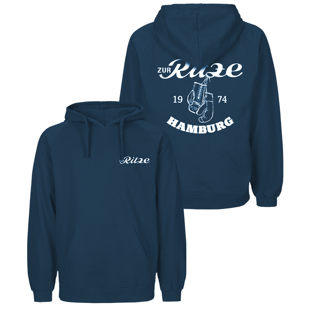 'Boxhandschuhe' Hoodie blau